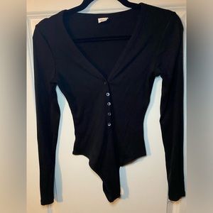 WILFRED FREE by ARITZIA Romy Bodysuit in Black Size Small